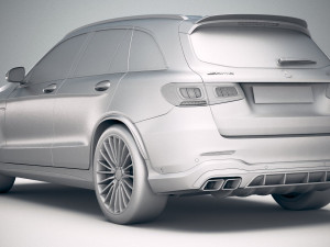 Mercedes-Benz GLC 63 S AMG 2020 Model 3D