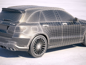 Mercedes-Benz GLC 63 S AMG 2020 Model 3D