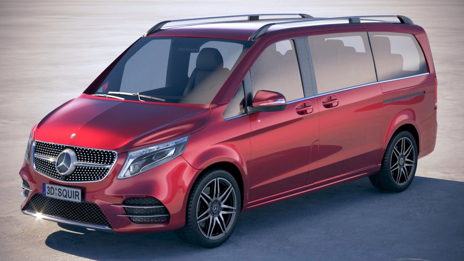 Mercedes-Benz V-class AMG 2020 3D Model .c4d .max .obj .3ds .fbx .stl .blend