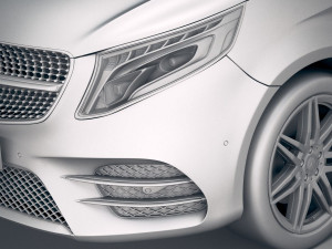 Mercedes-Benz V-class AMG 2020 3D Model