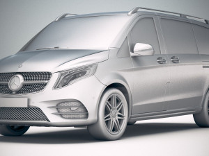 Mercedes-Benz V-class AMG 2020 3D Model