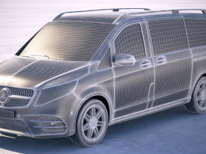 Mercedes-Benz V-class AMG 2020 3D Model