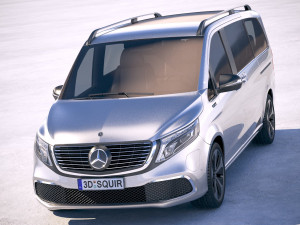 Mercedes-Benz V-class EQV 2020 3D Model