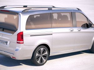 Mercedes-Benz V-class EQV 2020 3D Model