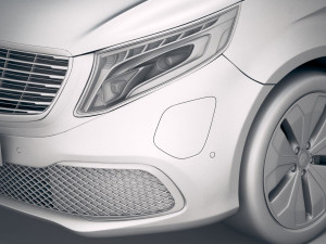 Mercedes-Benz V-class EQV 2020 3D Model