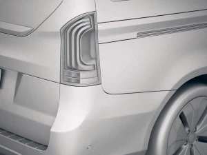 Mercedes-Benz V-class EQV 2020 3D Model