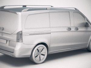 Mercedes-Benz V-class EQV 2020 3D Model