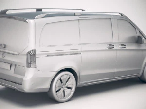 Mercedes-Benz V-class EQV 2020 3D Model
