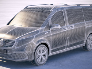 Mercedes-Benz V-class EQV 2020 3D Model