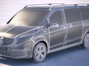 Mercedes-Benz V-class EQV 2020 3D Model