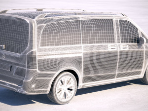 Mercedes-Benz V-class EQV 2020 3D Model