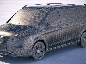 Mercedes-Benz V-class EQV 2020 3D Model