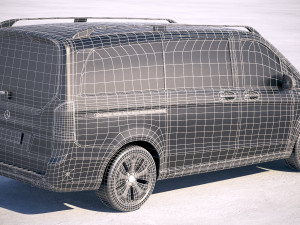 Mercedes-Benz V-class EQV 2020 3D Model
