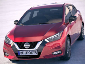 Nissan Versa 2020 3D Model