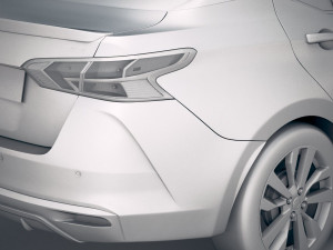Nissan Versa 2020 3D Модель