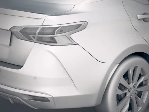 Nissan Versa 2020 3D Model