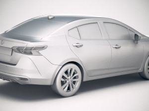 Nissan Versa 2020 3D Модель