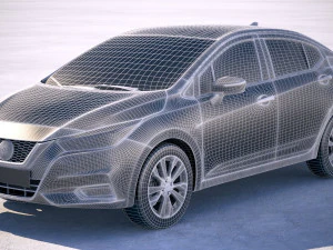 Nissan Versa 2020 3D Model