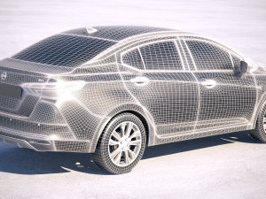 Nissan Versa 2020 3D Модель