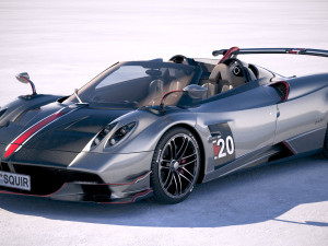 Pagani Huayra Roadster 2020 3D Модель