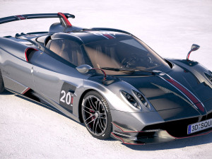 Pagani Huayra Roadster 2020 3D Модель