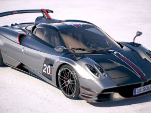 Pagani Huayra Roadster 2020 3D Model