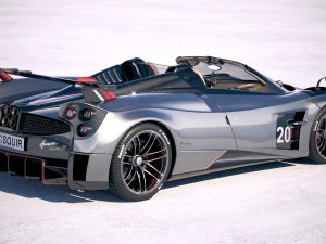 Pagani Huayra Roadster 2020 3D Model