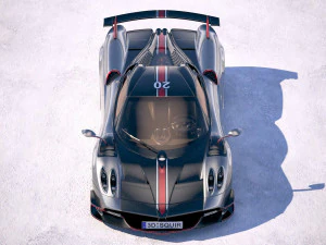 Pagani Huayra Roadster 2020 3D Model