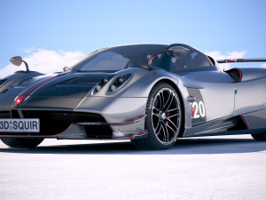 Pagani Huayra Roadster 2020 3D Модель