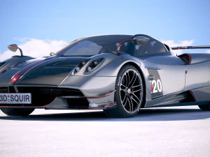 Pagani Huayra Roadster 2020 3D Model