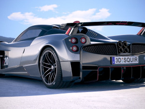 Pagani Huayra Roadster 2020 3D Модель