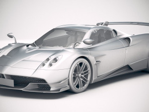 Pagani Huayra Roadster 2020 3D Модель