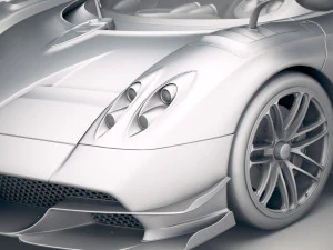 Pagani Huayra Roadster 2020 3D Model