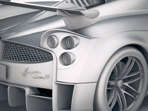 Pagani Huayra Roadster 2020 3D Модель