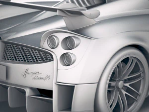 Pagani Huayra Roadster 2020 3D Model