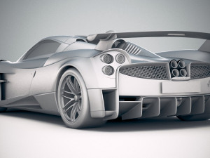 Pagani Huayra Roadster 2020 3D Модель