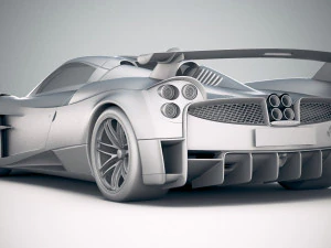 Pagani Huayra Roadster 2020 3D Model