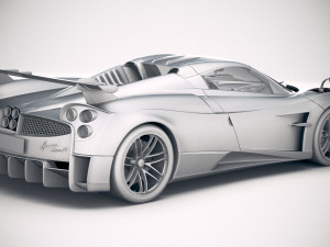 Pagani Huayra Roadster 2020 3D Модель