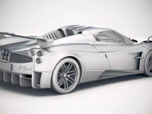 Pagani Huayra Roadster 2020 3D Model