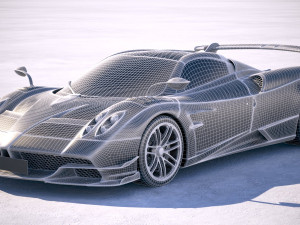 Pagani Huayra Roadster 2020 3D Модель