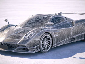 Pagani Huayra Roadster 2020 3D Model