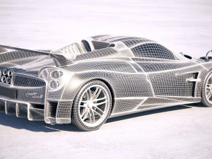 Pagani Huayra Roadster 2020 3D Model