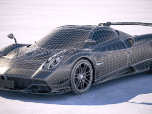Pagani Huayra Roadster 2020 3D Модель