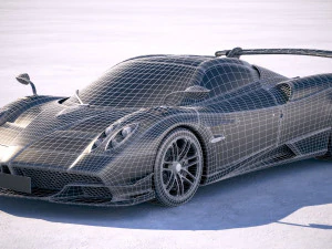 Pagani Huayra Roadster 2020 3D Model
