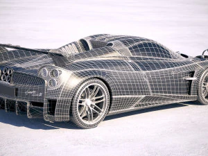 Pagani Huayra Roadster 2020 3D Model
