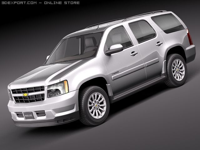 Chevrolet Tahoe Hybrid 2010 3D-Modell .c4d .max .obj .3ds .fbx .stl .blend 