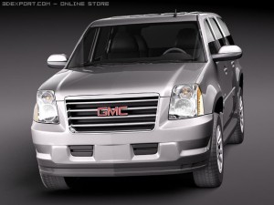 GMC Yukon Hybrid 2010 midpoly Modelo 3D