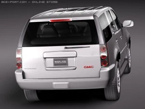 GMC Yukon Hybrid 2010 midpoly 3D Model