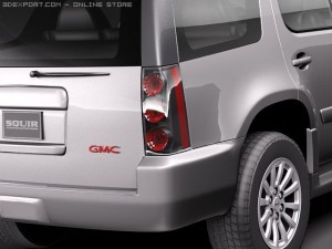 GMC Yukon Hybrid 2010 midpoly Modelo 3D
