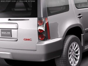 GMC Yukon Hybrid 2010 midpoly 3D Model